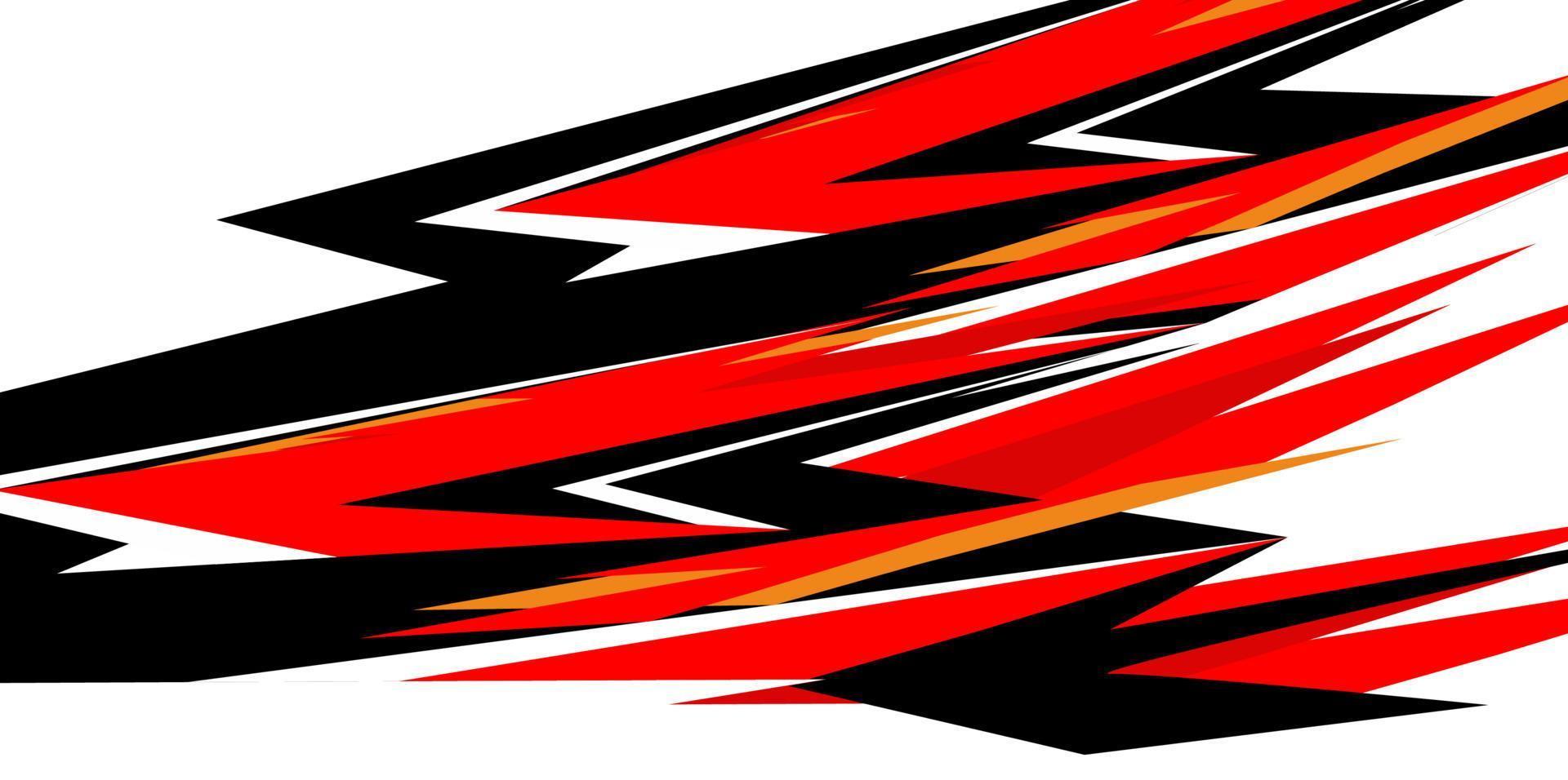 racing stripes red abstract decals vector