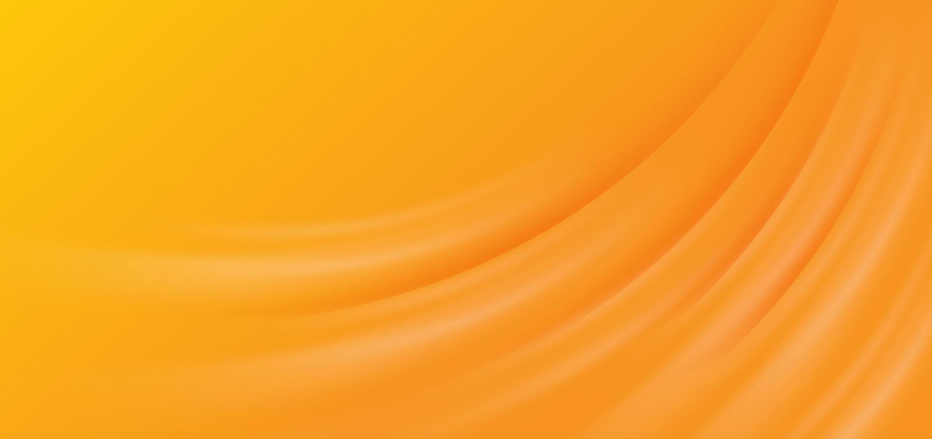 Abstract curved orange layer modern background. vector