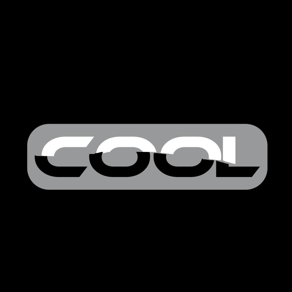 Creative COOL Text Effect vector