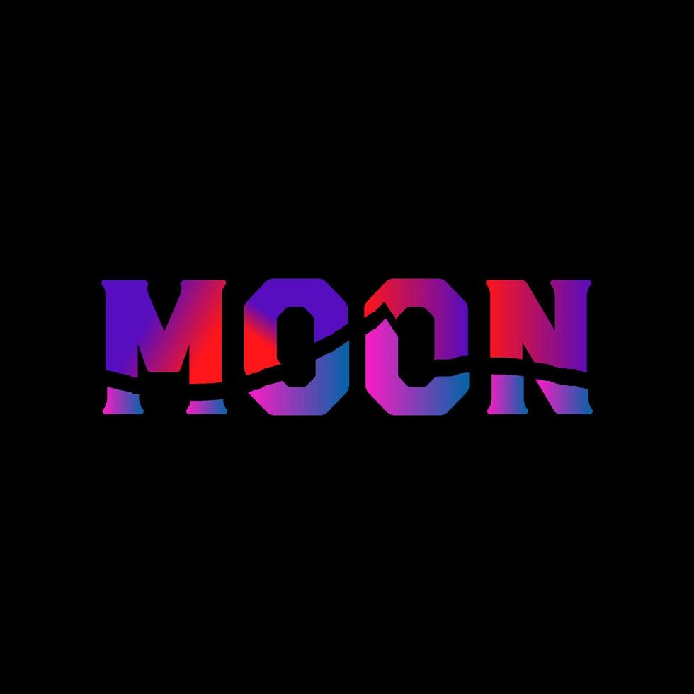 Creative MOON Text Effect 20273308 Vector Art at Vecteezy