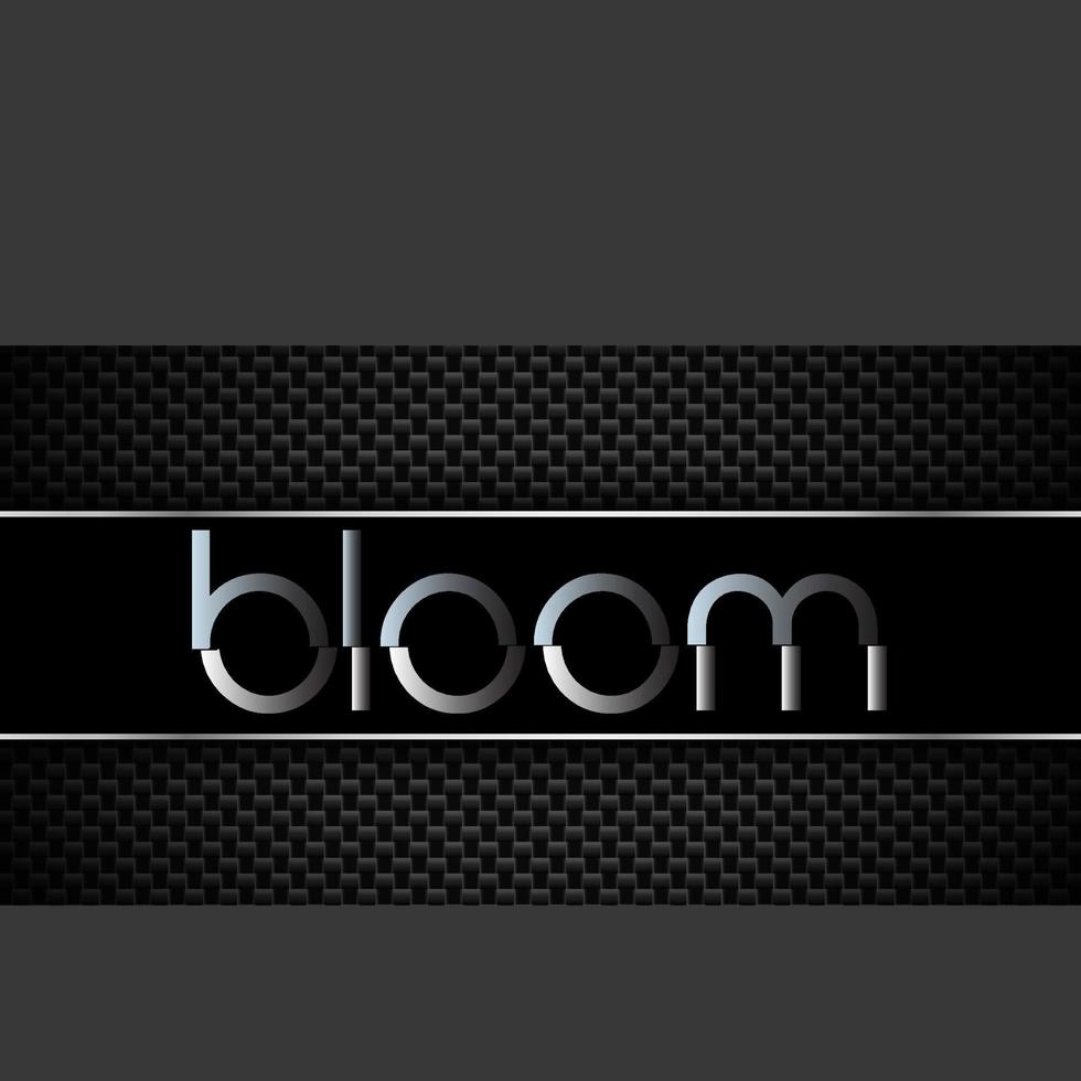 BLOOM Typography logo vector