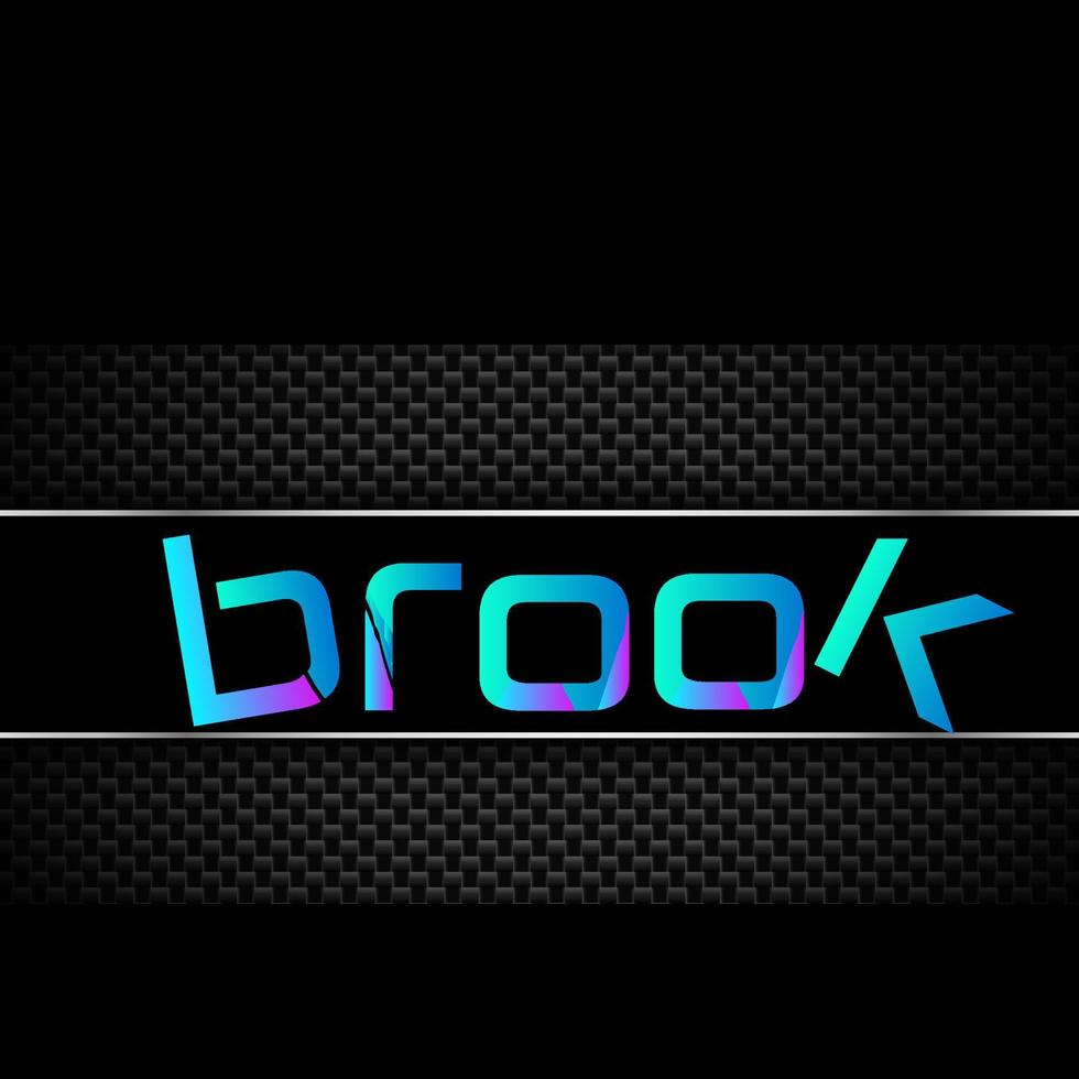 Brook Typography logo vector