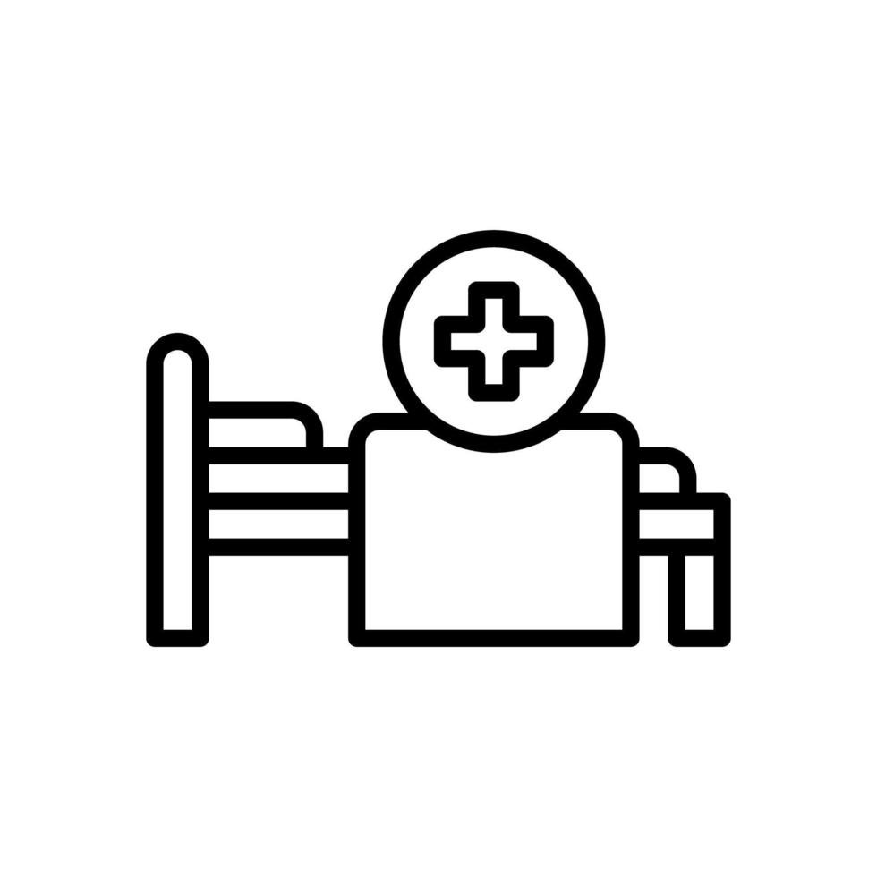 hospital cama icono para tu sitio web diseño, logo, aplicación, ui vector