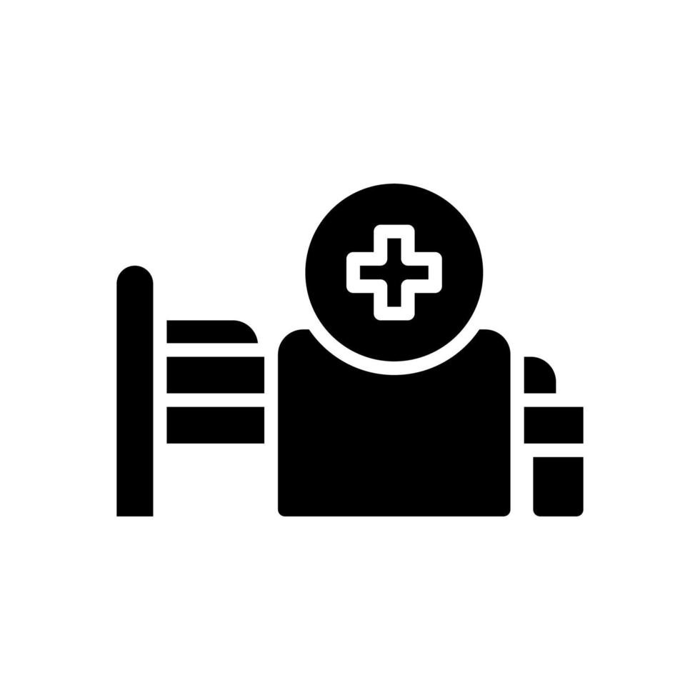 hospital cama icono para tu sitio web diseño, logo, aplicación, ui vector