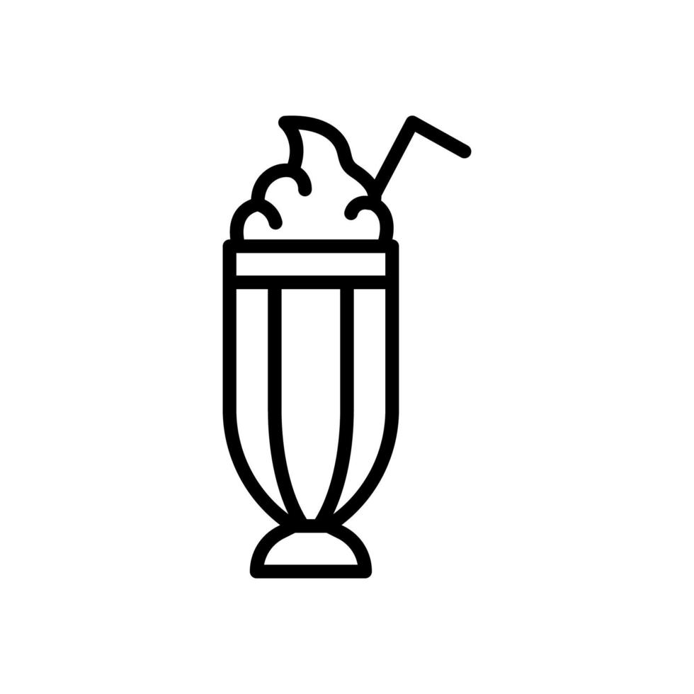 milkshake icon for your website design, logo, app, UI. vector