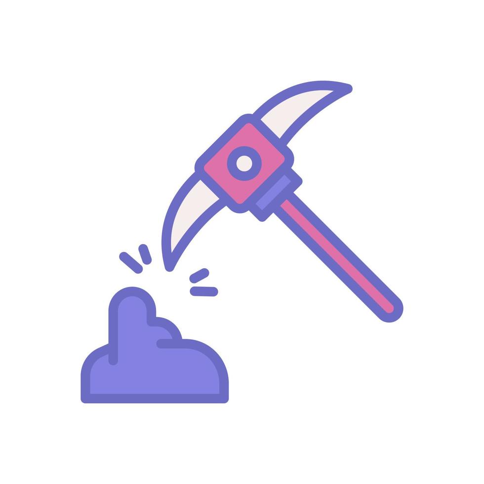 pickaxe icon for your website design, logo, app, UI. vector