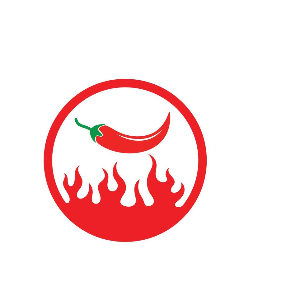 Chili logo icon vector illustration design