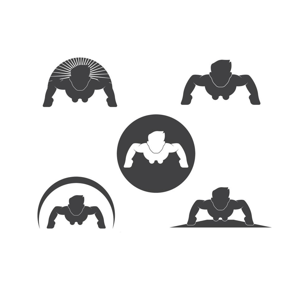 empujar arriba icono logo vector ilustración diseño
