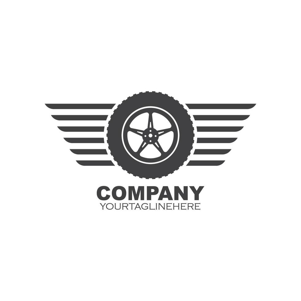 tire icon logo illustration vector template