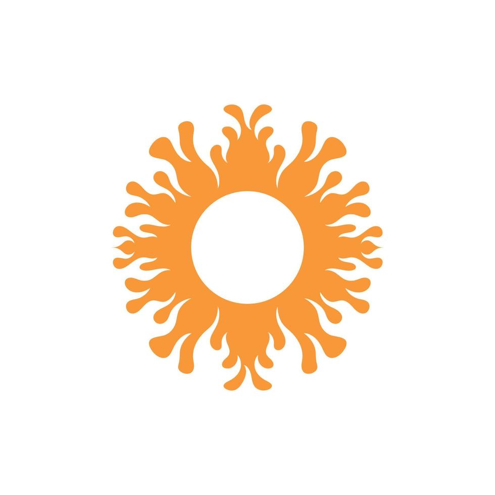 sun Logo icon vector illustration design