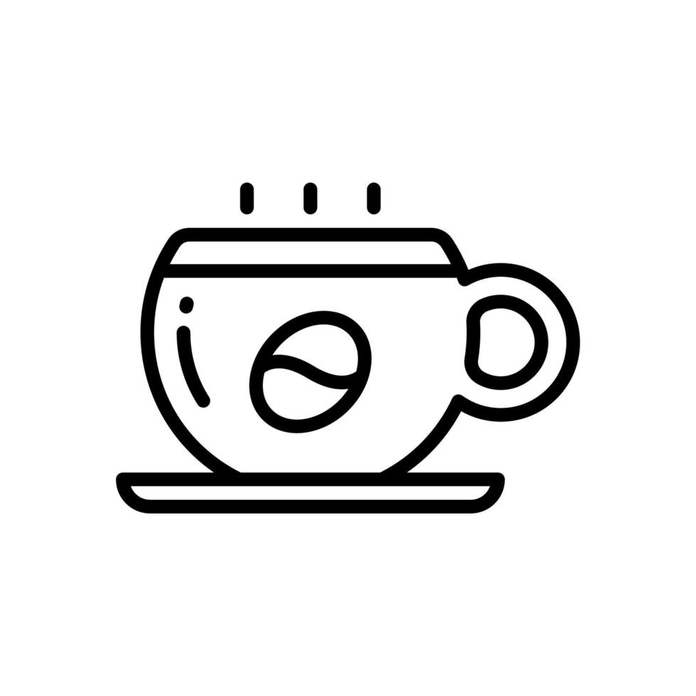 icono de café para su sitio web, móvil, presentación y diseño de logotipo. vector