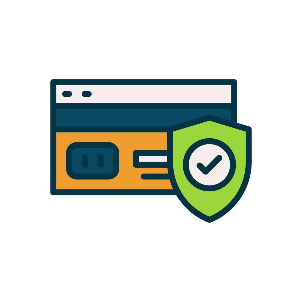 secure payment icon for your website, mobile, presentation, and logo design. vector