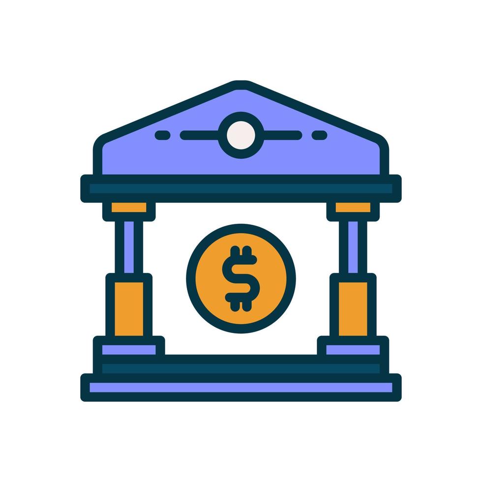 bank icon for your website, mobile, presentation, and logo design. vector