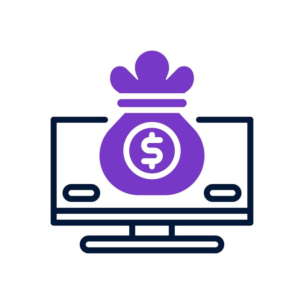 money bag icon for your website, mobile, presentation, and logo design. vector