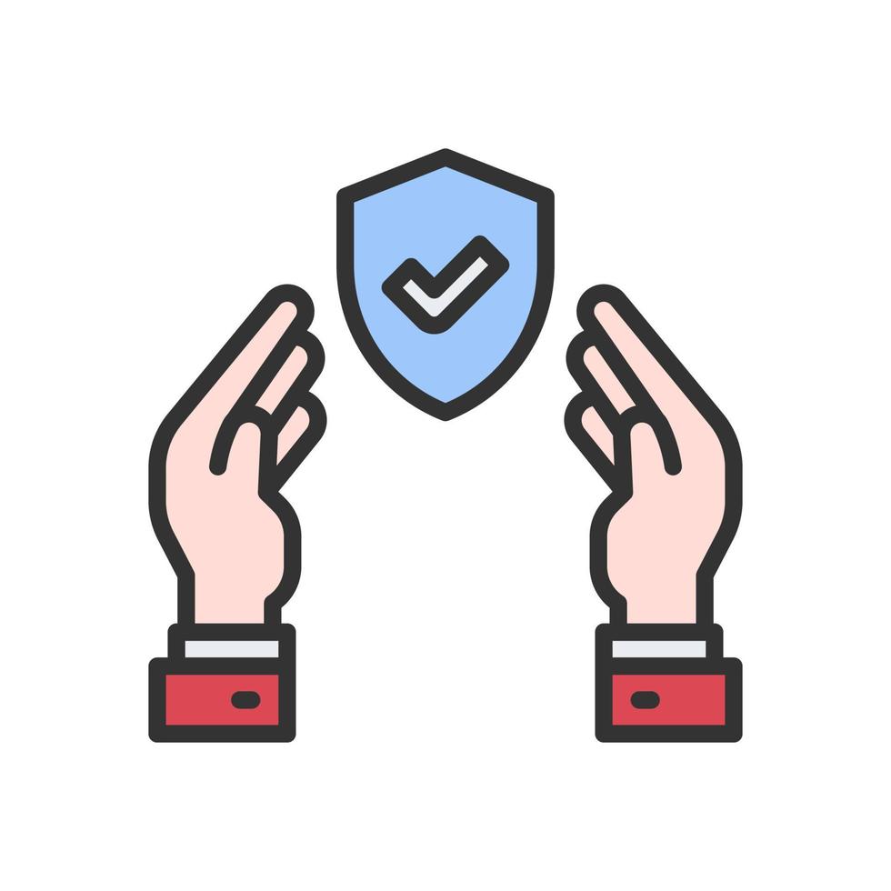 life insurance icon for your website, mobile, presentation, and logo design. vector