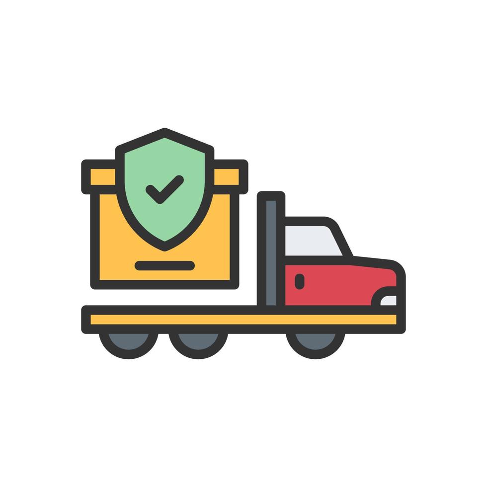 delivery insurance icon for your website, mobile, presentation, and logo design. vector