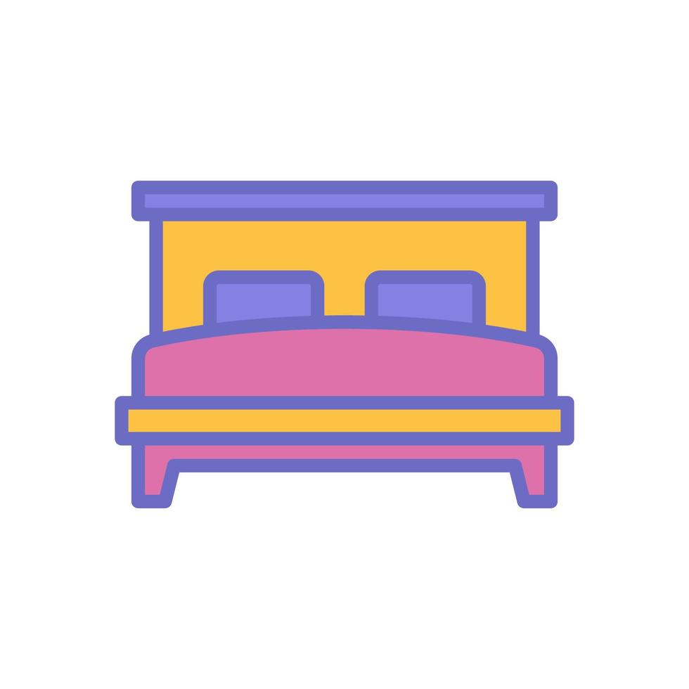 doble cama icono para tu sitio web diseño, logo, aplicación, ui vector