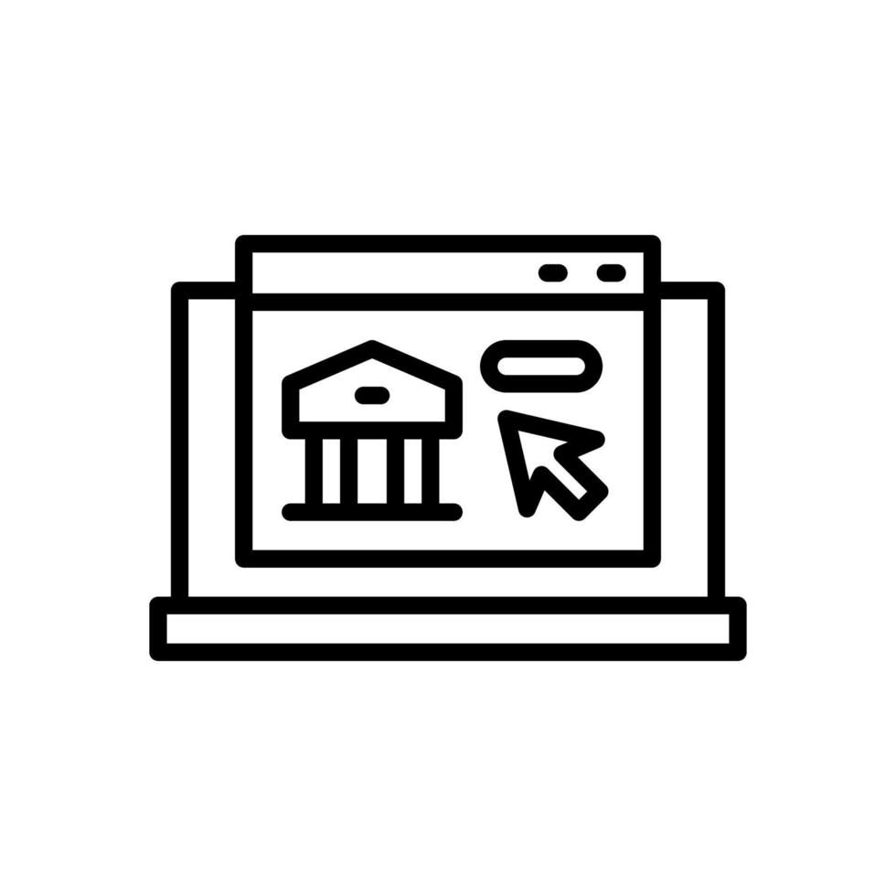 en línea bancario icono para tu sitio web, móvil, presentación, y logo diseño. vector