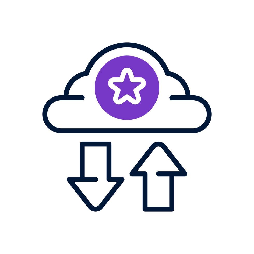 transfer cloud icon for your website, mobile, presentation, and logo design. vector