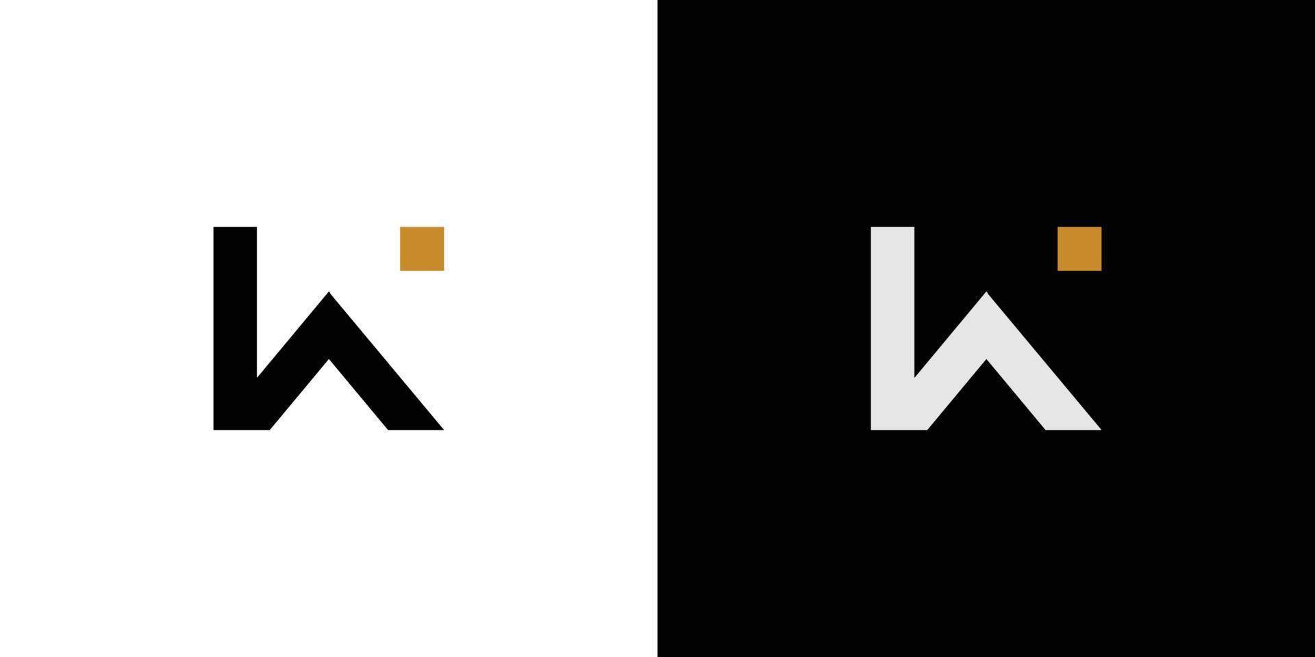 Modern and unique W logo design vector