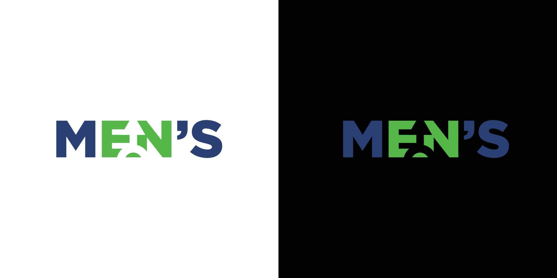 Unique and modern Men's health logo design vector