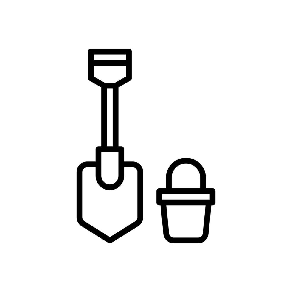 shovel icon for your website design, logo, app, UI. vector