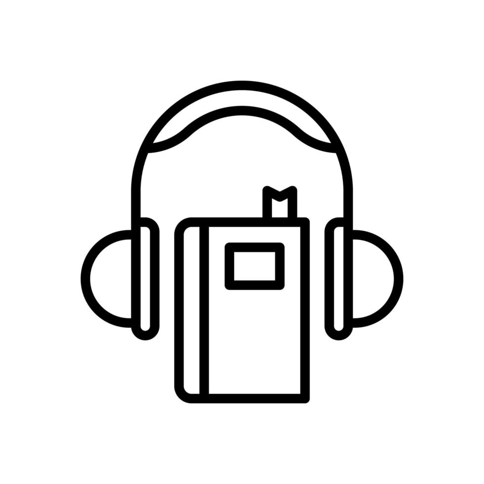 audiobook icon for your website design, logo, app, UI. vector