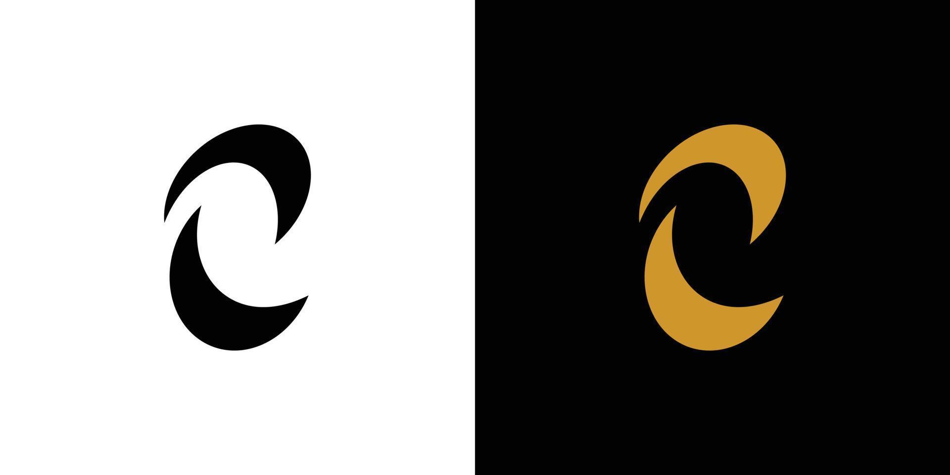 Modern and elegant C logo design vector