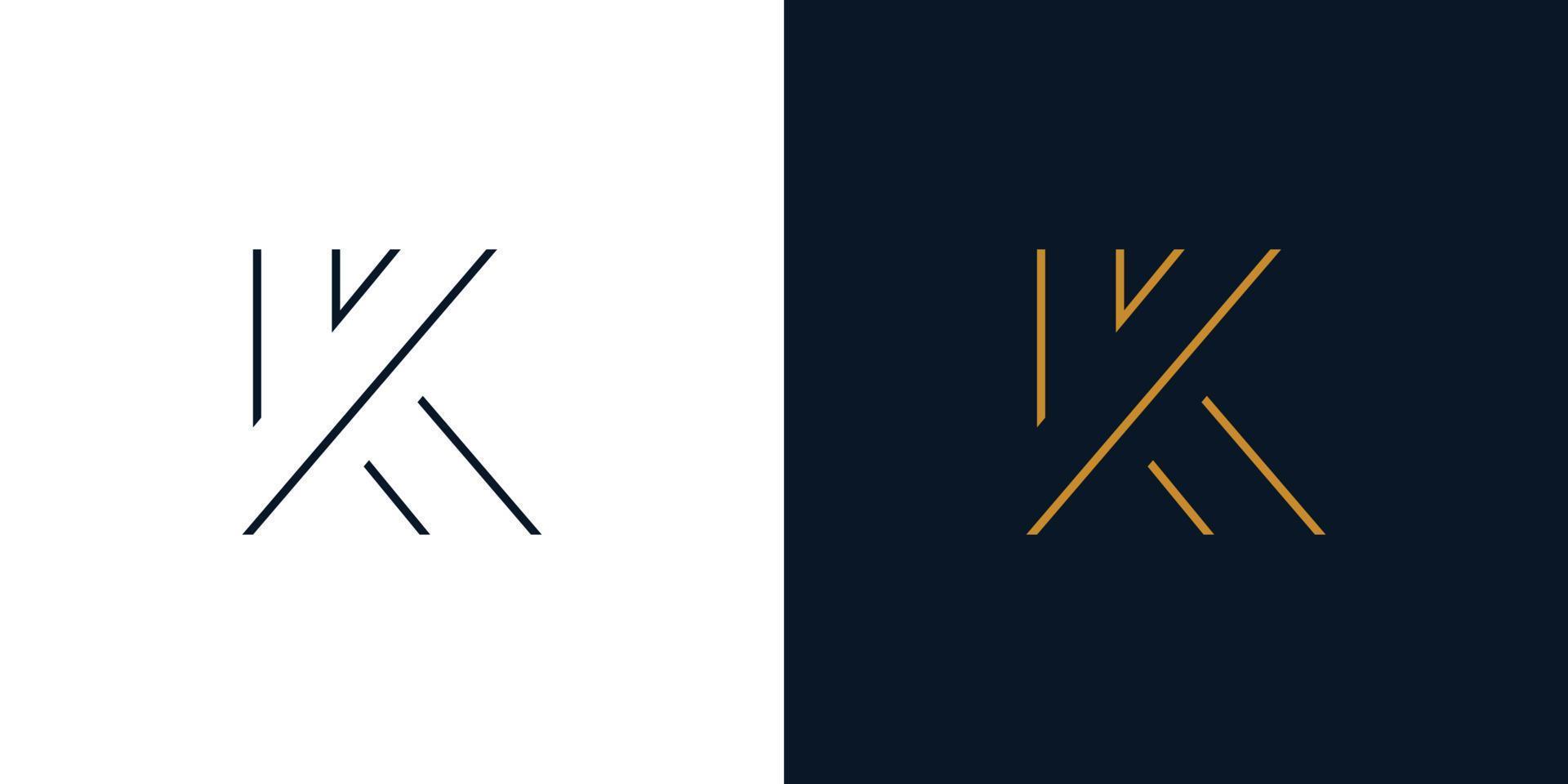 Modern and elegant K logo design vector