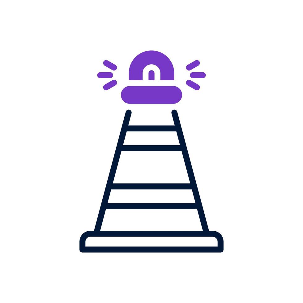 traffic cone icon for your website design, logo, app, UI. vector