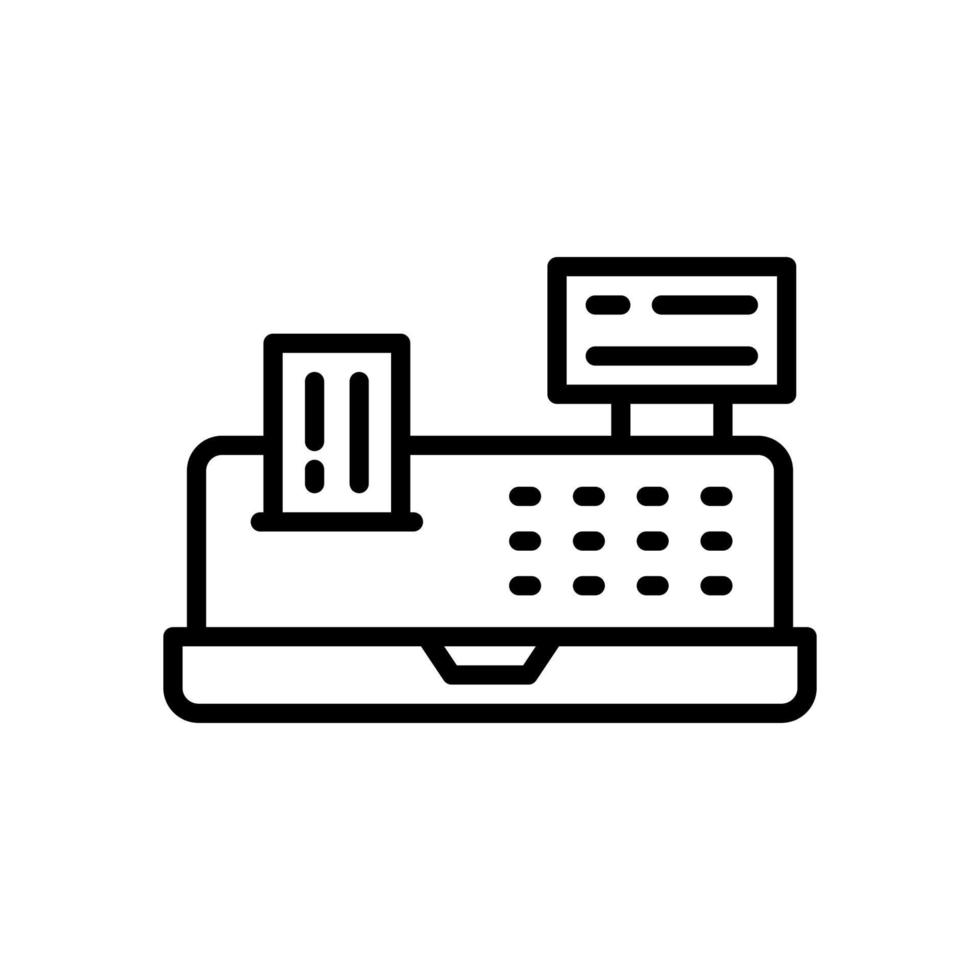 cashier machine icon for your website design, logo, app, UI. vector