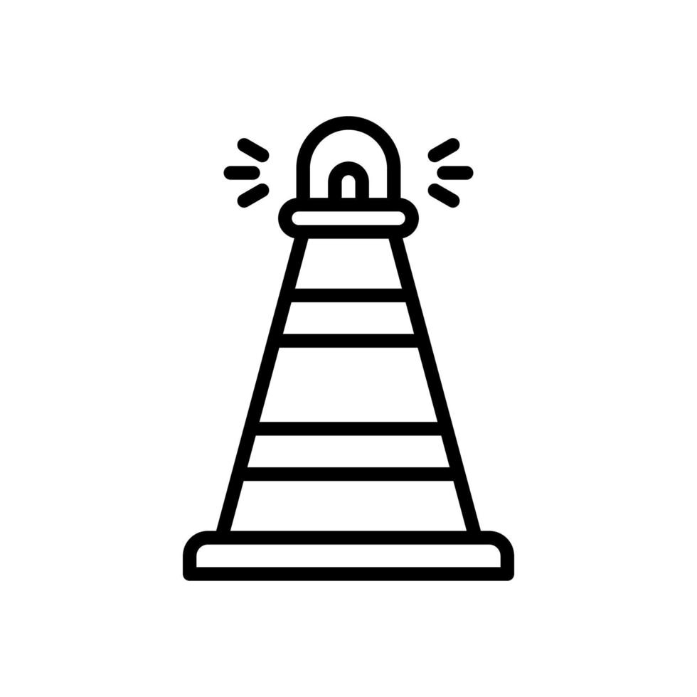 traffic cone icon for your website design, logo, app, UI. vector