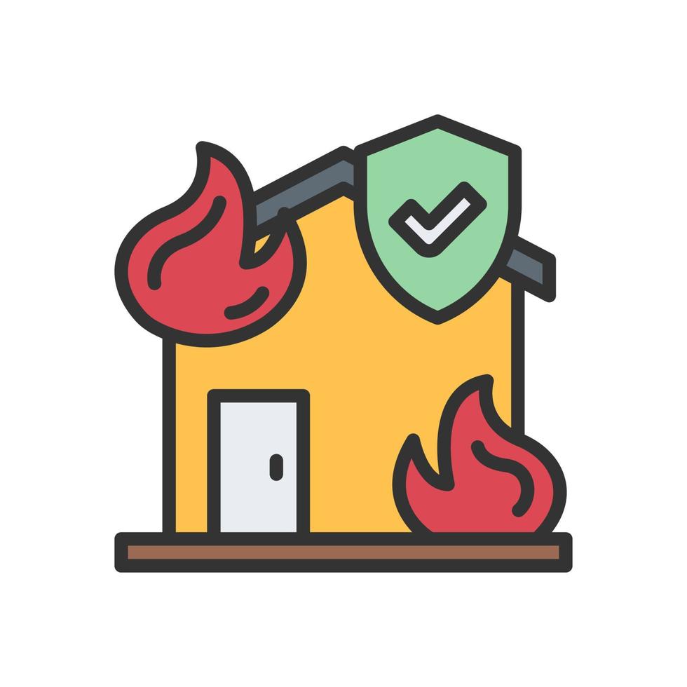 casa fuego icono para tu sitio web, móvil, presentación, y logo diseño. vector
