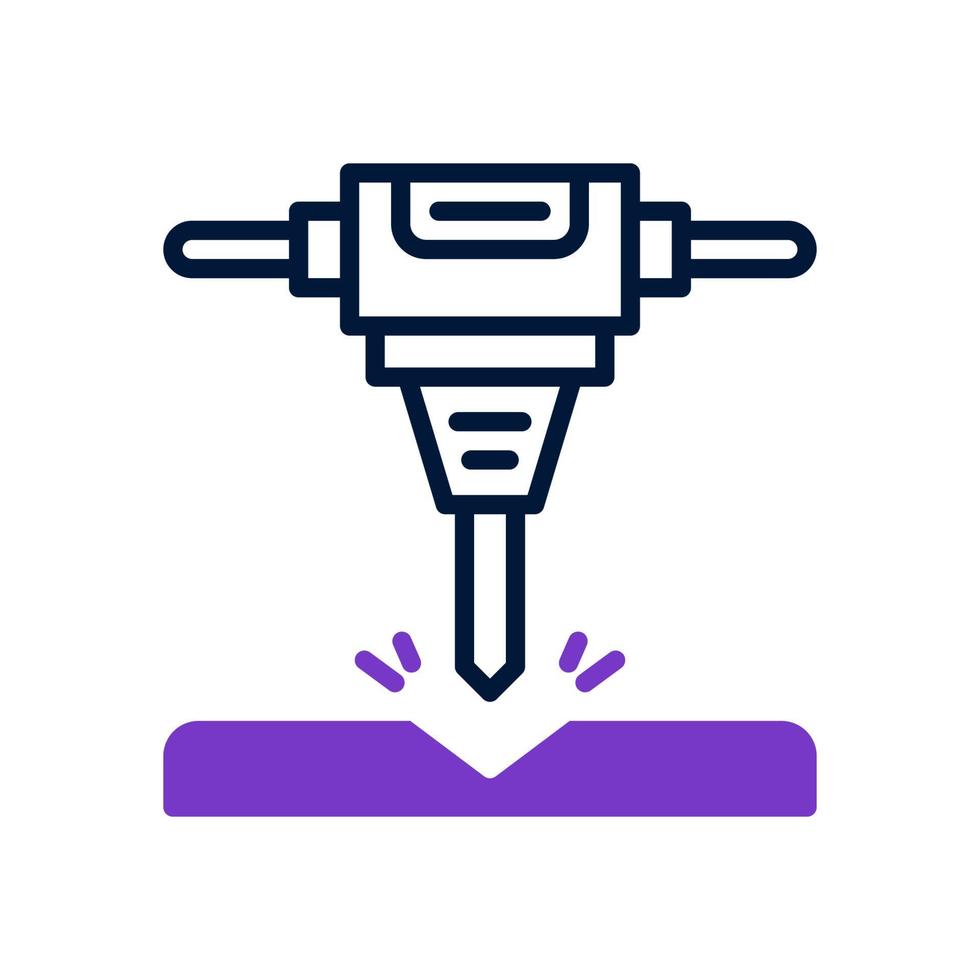 jackhammer icon for your website design, logo, app, UI. vector