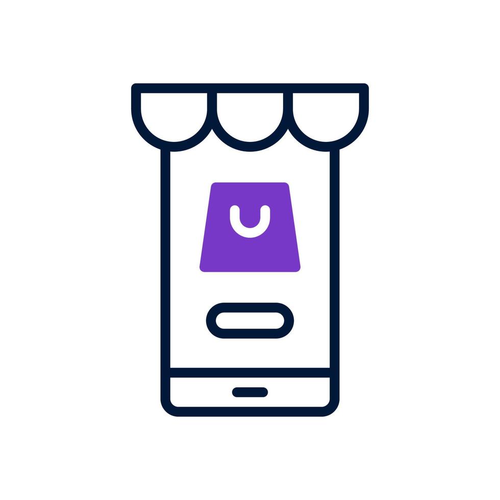 mobile shop icon for your website design, logo, app, UI. vector