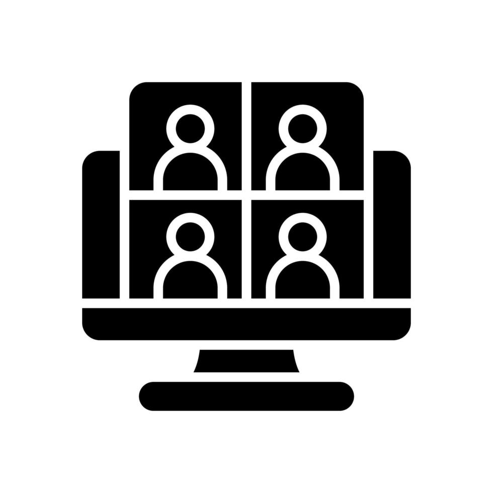 meeting icon for your website design, logo, app, UI. vector