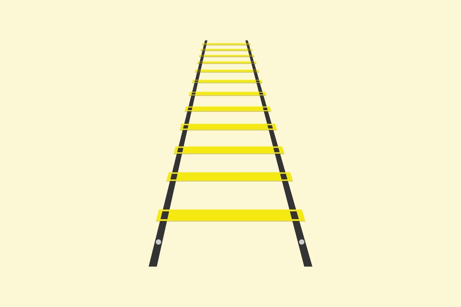 Speed Training Agility ladder vector illustration. Body fitness objects