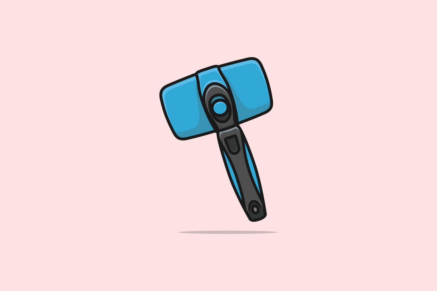 Pet Grooming Brush For Shedding Fur Removal vector illustration. Animal care object icon concept. Equipment for creating hairstyles and combing hair of cute cat or dog. Grooming for pets, care, love.