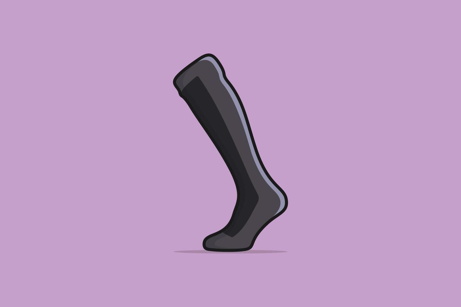 Long Men Socks vector illustration. Fashion object design concept. Socks for foot cover vector design. Winter clothing, Sport season, Winter season, Fashion design, footwear socks.