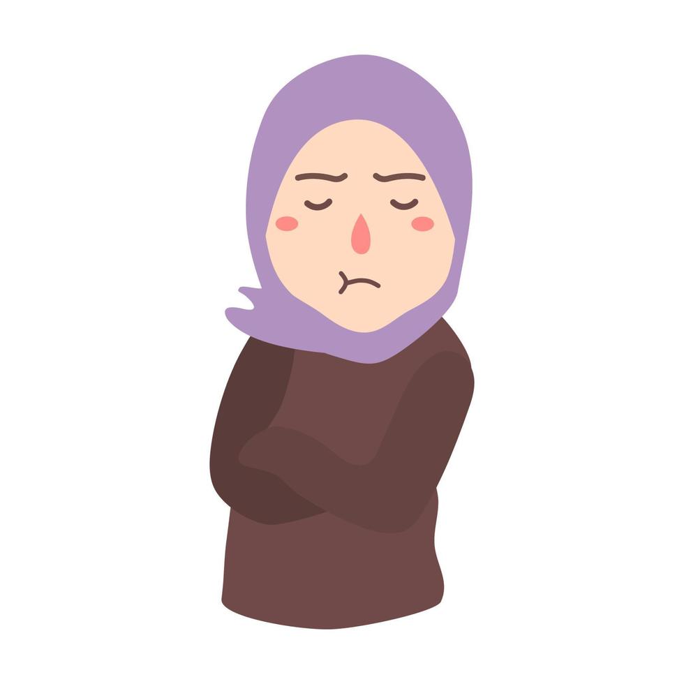 woman showing mental disorders vector