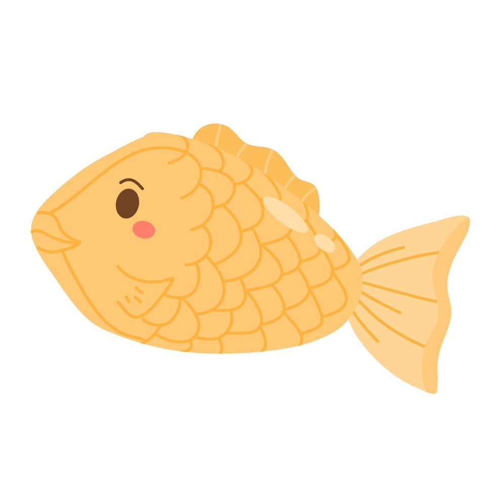 delicious taiyaki cake vector