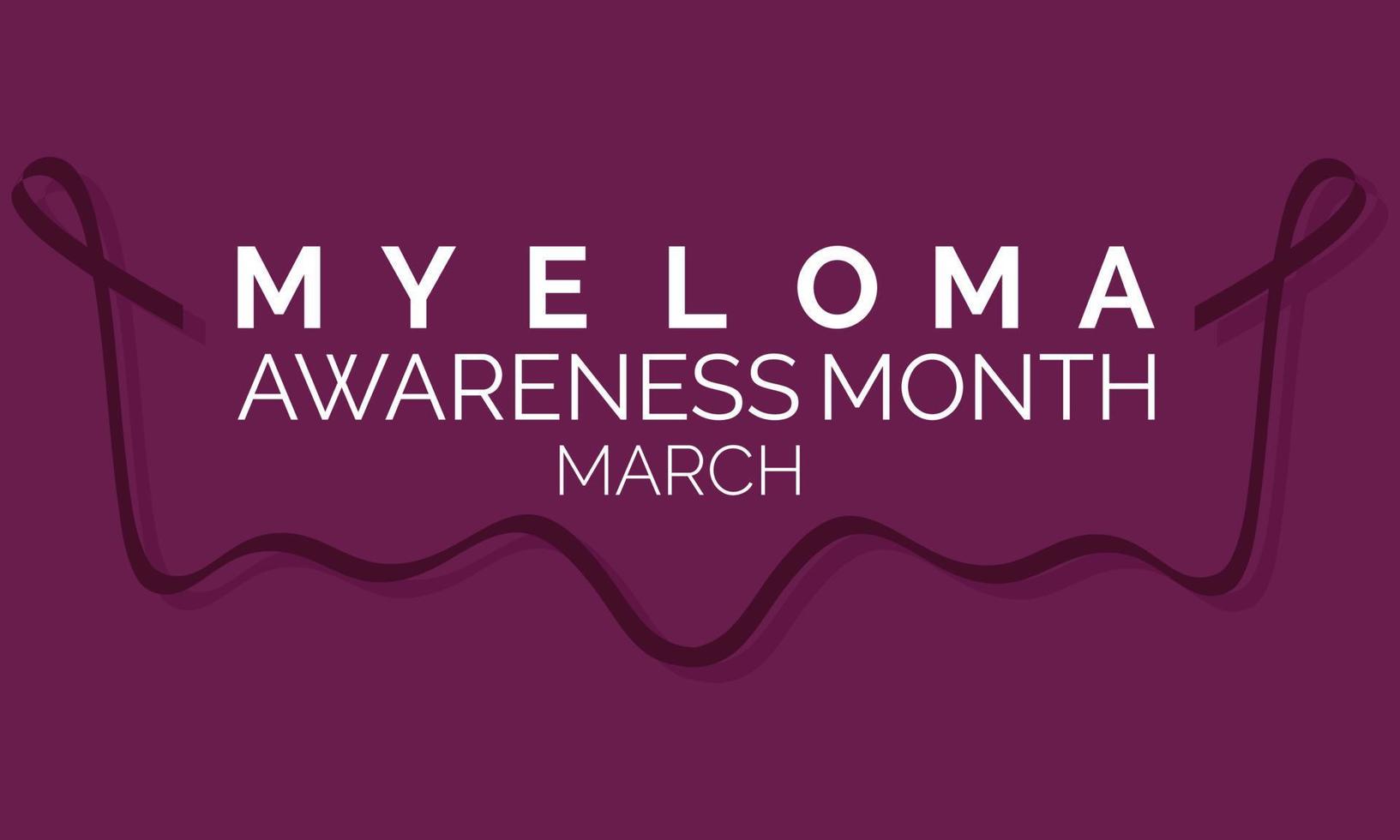 Myeloma awareness Celebrated in March annually. poster , banner and