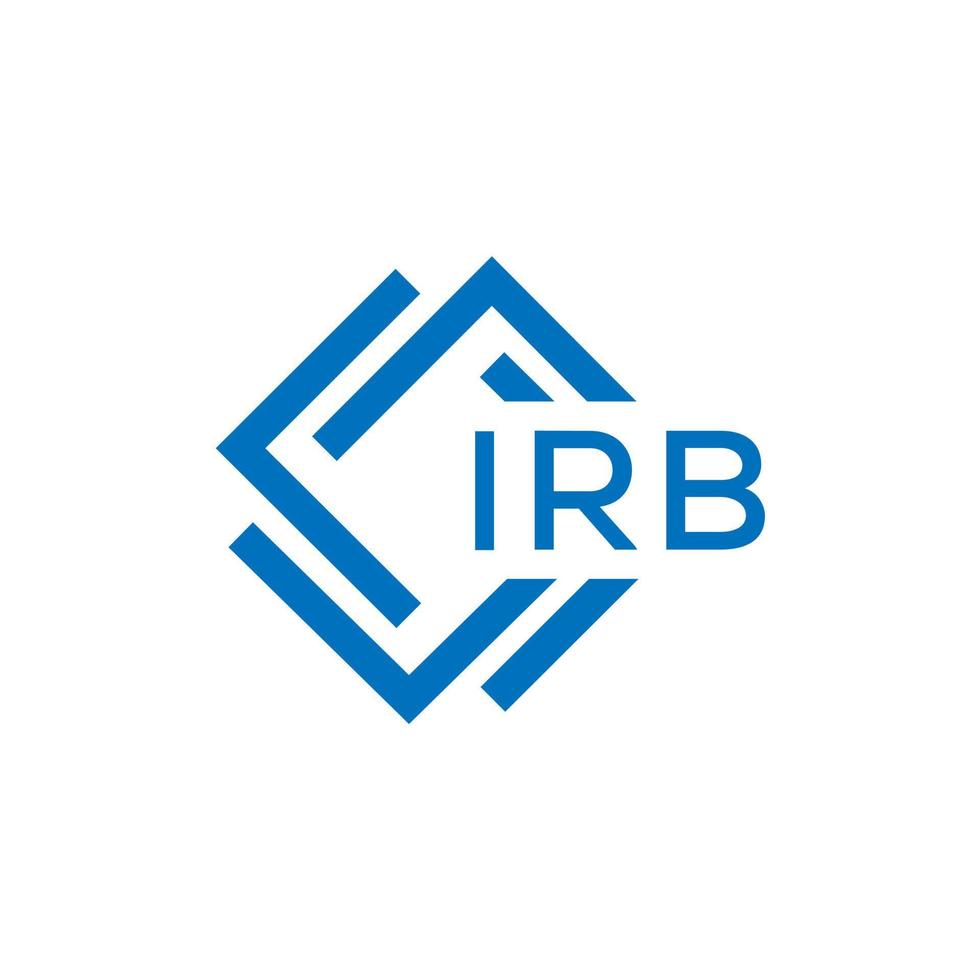 irb letra logo diseño en blanco antecedentes. irb creativo circulo letra logo concepto. irb letra diseño. vector