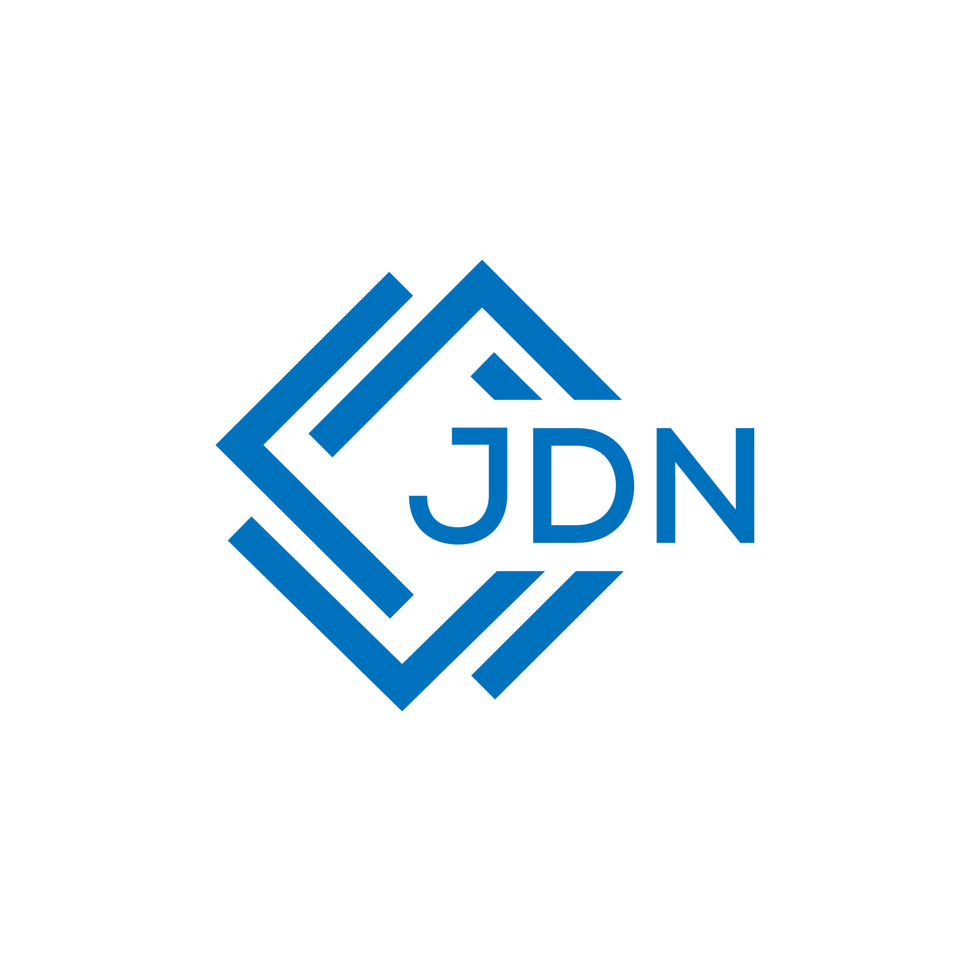 jdn letra logo diseño en blanco antecedentes. jdn creativo circulo