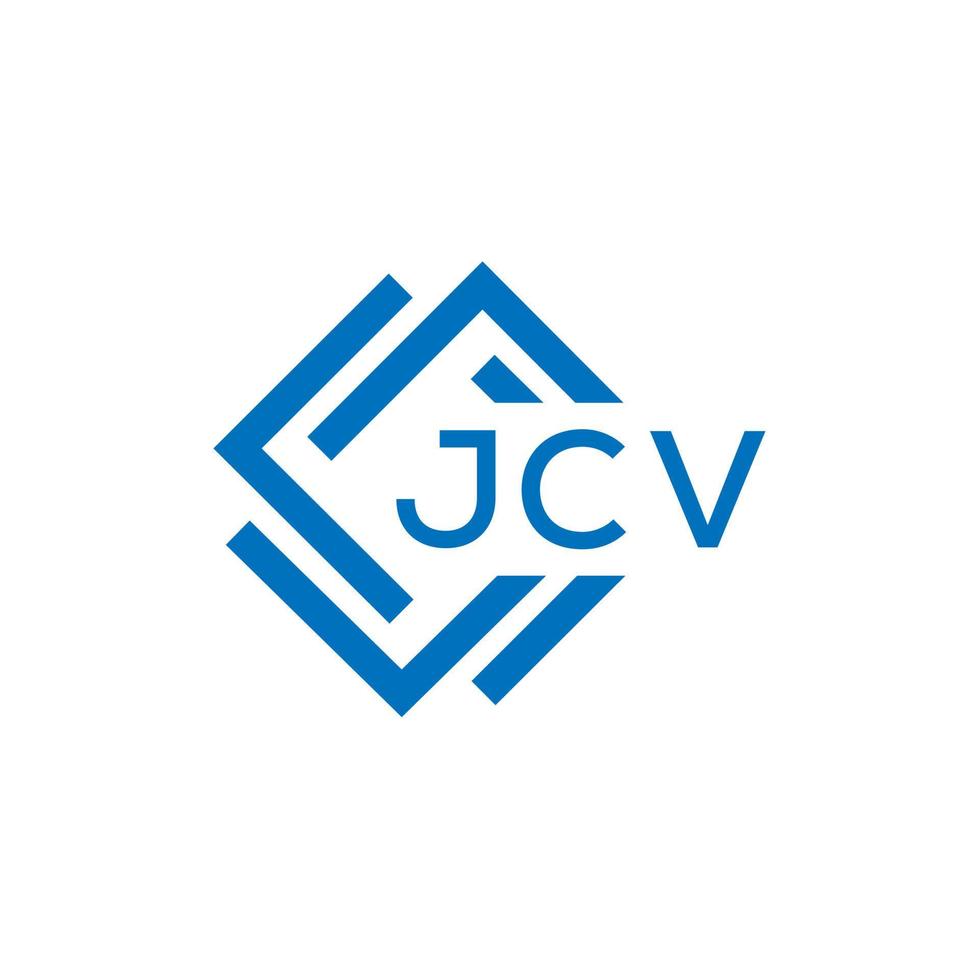 jcv letra logo diseño en blanco antecedentes. jcv creativo circulo letra logo concepto. jcv letra diseño. vector