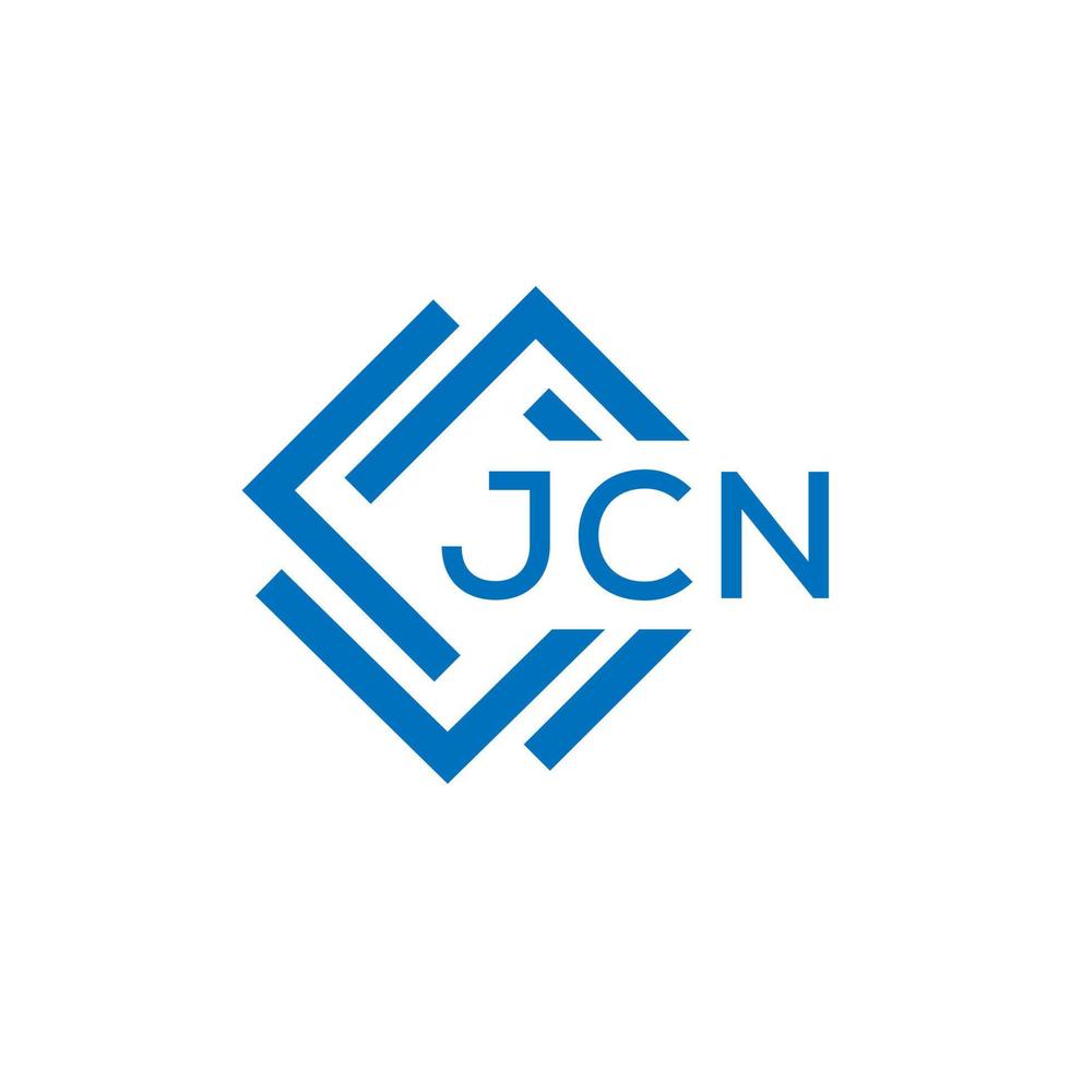 JCN letter logo design on white background. JCN creative circle letter logo concept. JCN letter design. vector