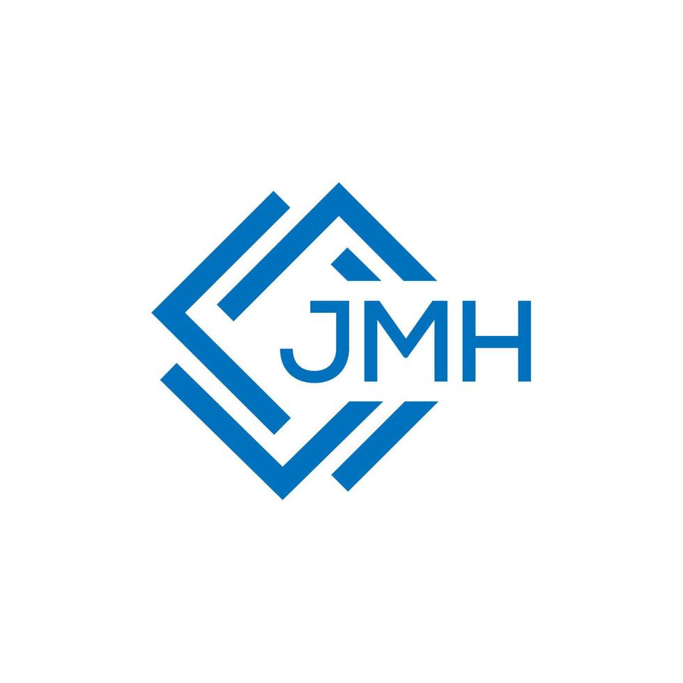 JMH letter logo design on white background. JMH creative circle letter logo concept. JMH letter design. vector