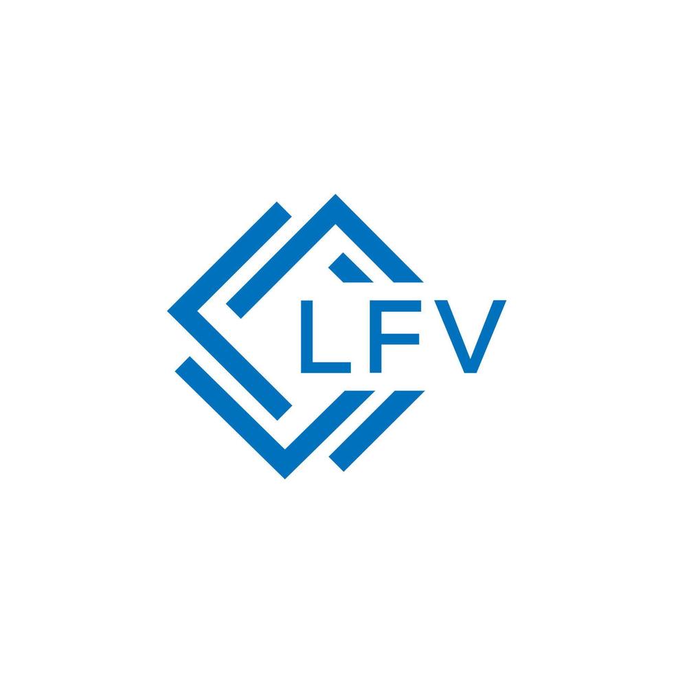 lfv letra diseño. vector