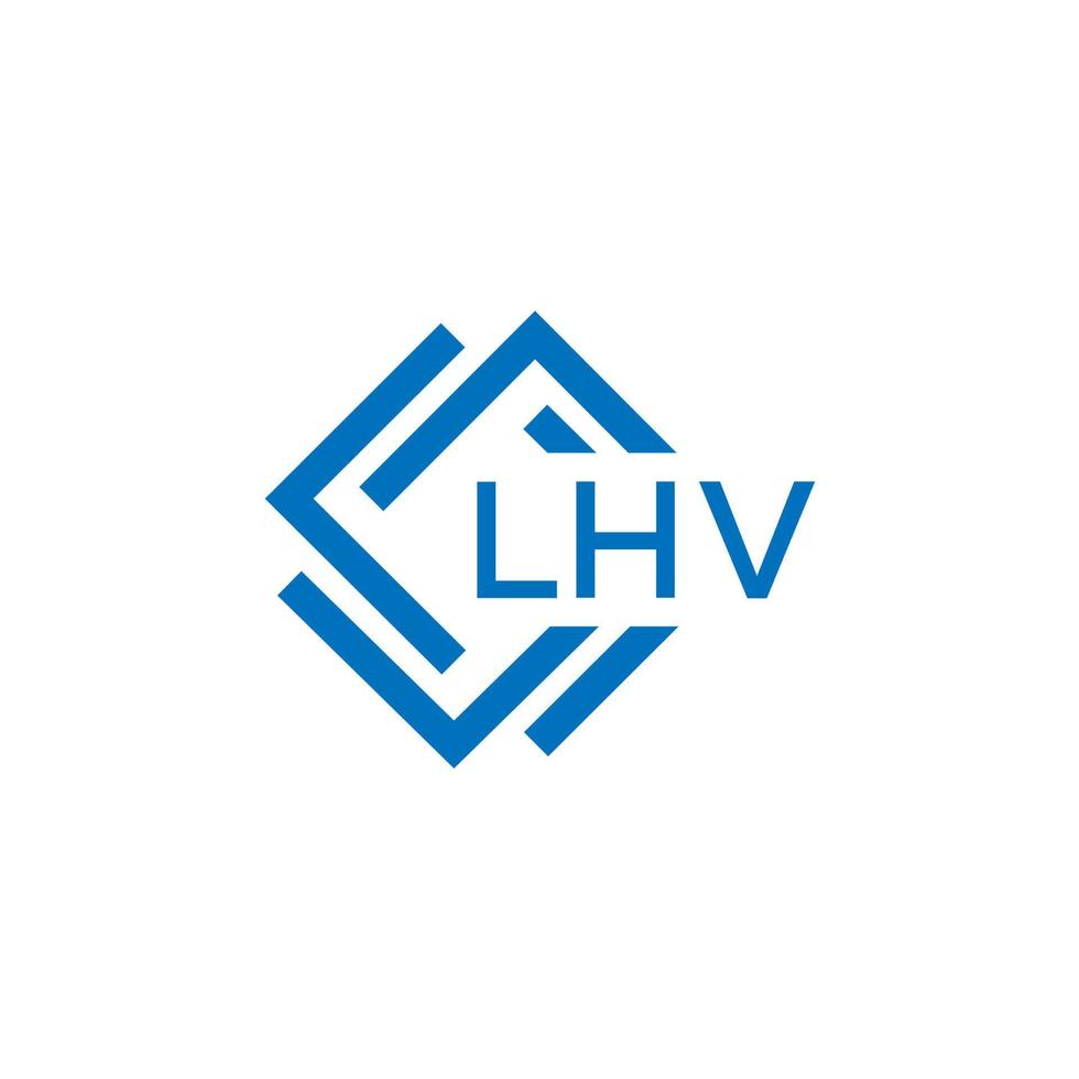LHV letter design.LHV letter logo design on white background. LHV creative circle letter logo concept. LHV letter design. vector