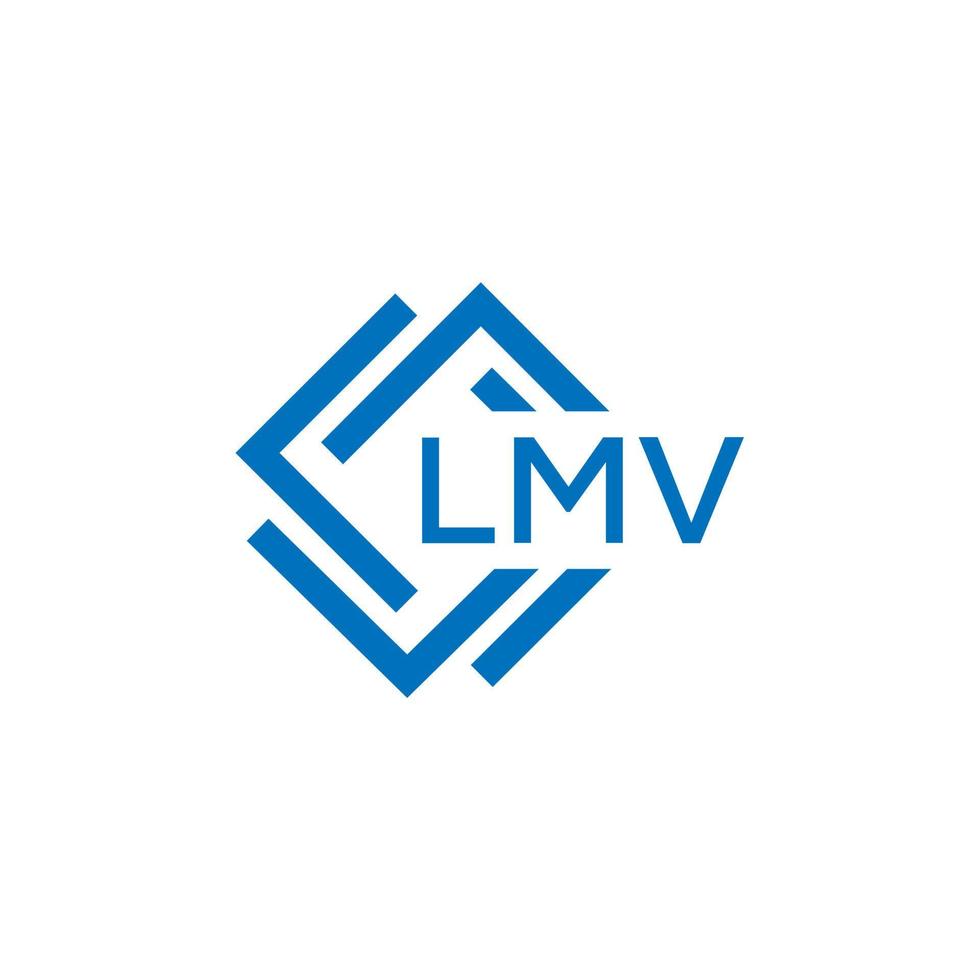 LMV letter logo design on white background. LMV creative circle letter logo concept. LMV letter design. vector